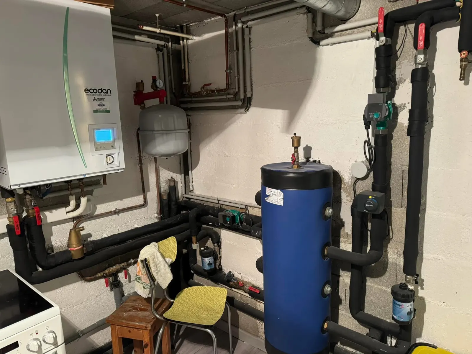 Installation complète d’une pompe à chaleur